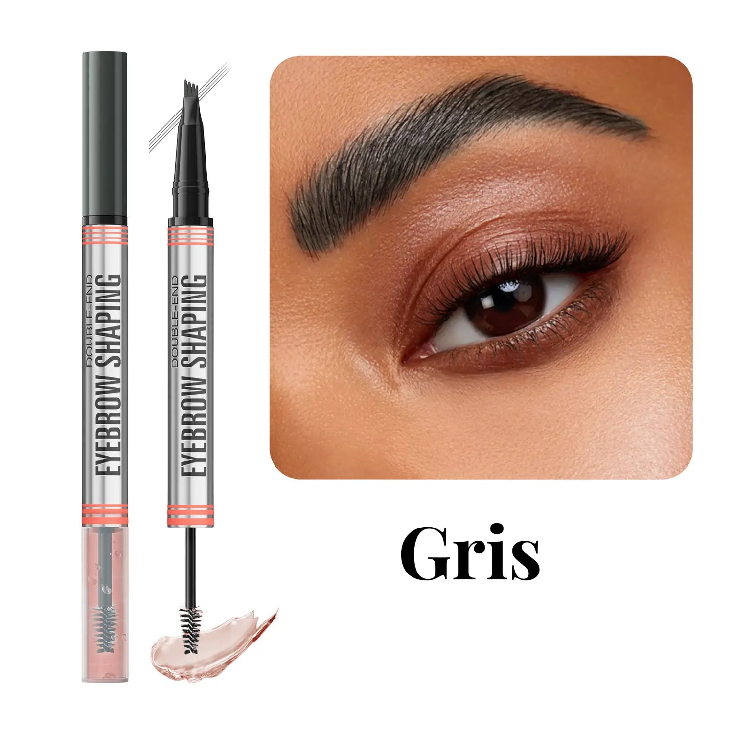 HelloBloomy | Crayon à sourcils 4 mâchoires ultraprécises + gel fixateur transparent HelloBloomy Shop